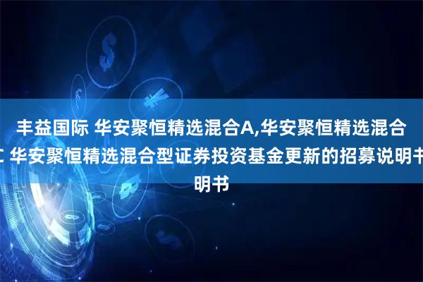 丰益国际 华安聚恒精选混合A,华安聚恒精选混合C 华安聚恒精选混合型证券投资基金更新的招募说明书