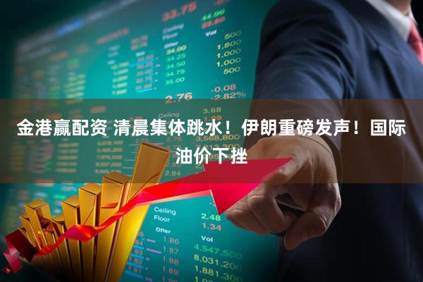 金港赢配资 清晨集体跳水!伊朗重磅发声!国际油价下挫